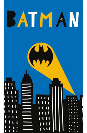 Batman Call Sign kéztörlő, arctörlő, törölköző 30x50 cm