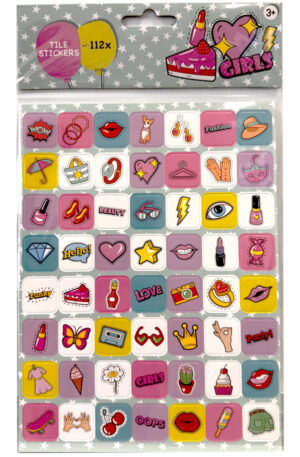 Csajos Make Up matrica szett 112 db-os