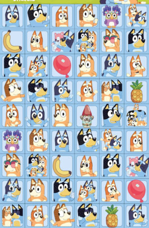 Bluey Bingo mini matrica szett
