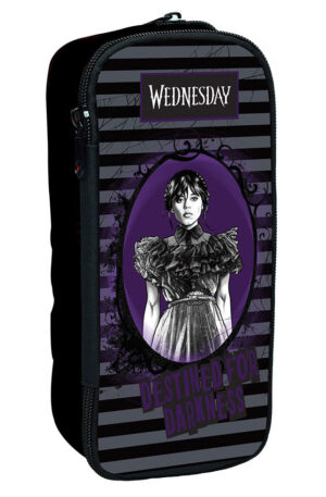 Wednesday Destined 2 rekeszes tolltartó 26 cm