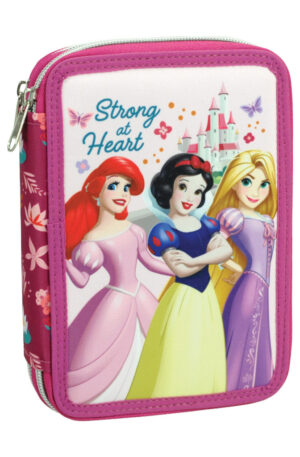 Disney Hercegnők Strong tolltartó töltött 2 emeletes
