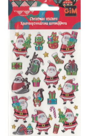 Karácsony Santa bubble matrica