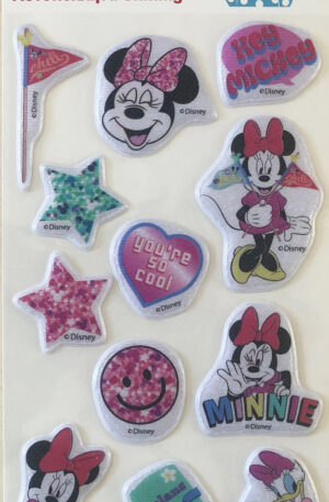Disney Minnie Chill csillogó pufi szivacs matrica szett