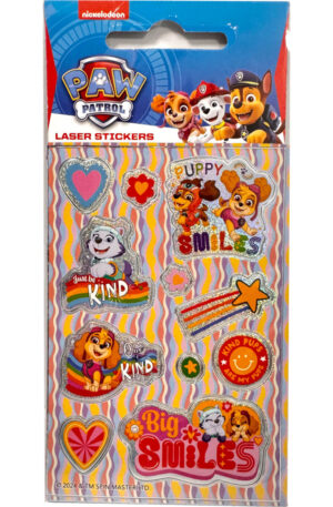 Mancs Őrjárat Puppy Smiles hologrammos matrica szett
