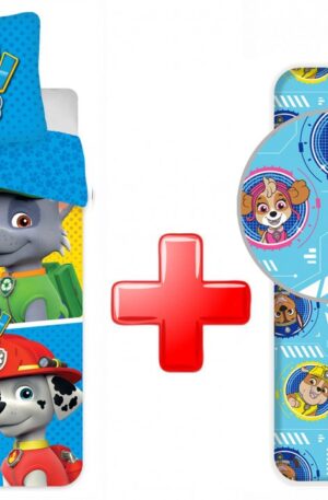 Mancs Őrjárat Colors ágyneműhuzat és gumis lepedő szett
