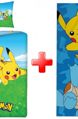 Pokémon Field ágyneműhuzat és törölköző szett