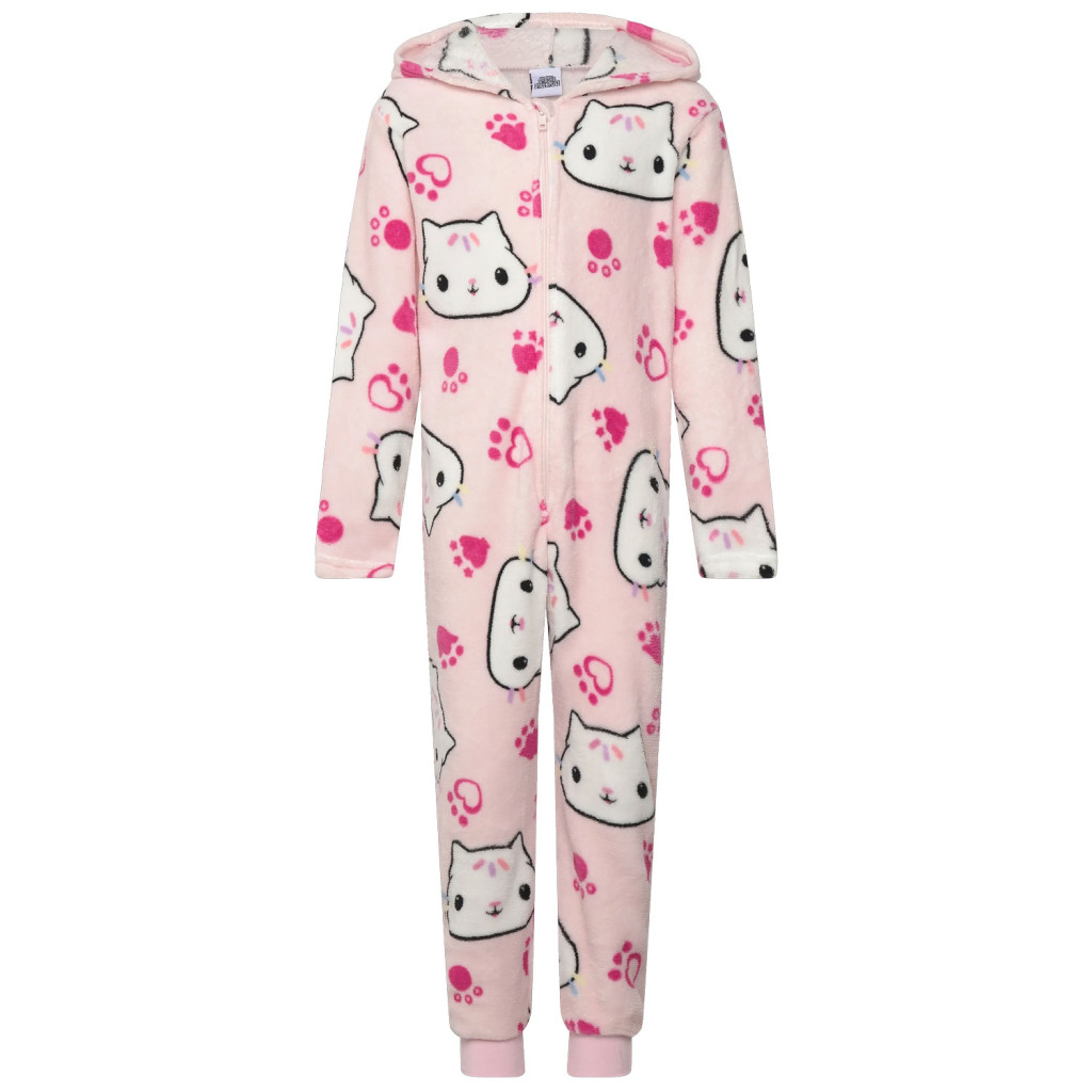Gabi babaháza Cat Pink gyerek hosszú pizsama, overál 4 év / 104 cm