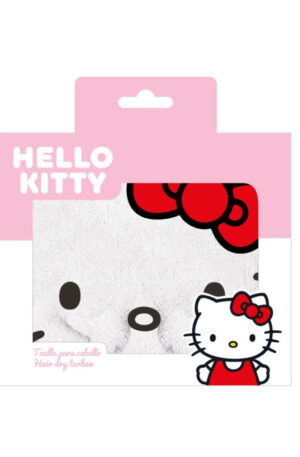 Hello Kitty White hajtörölköző
