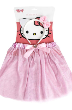 Hello Kitty Pink gyerek szoknya és hajpánt szett 3 - 8 év / 98 - 128 cm