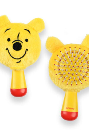 Disney Micimackó Yellow mini plüss hajkefe 13 cm