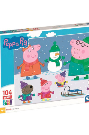 Peppa malac Snow 104 db-os maxi puzzle Clementoni