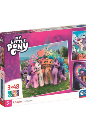 Én kicsi pónim Doodles 3x48 db-os puzzle Clementoni