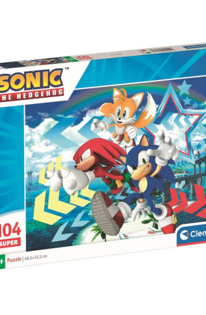 Sonic a sündisznó Star 104 db-os puzzle Clementoni