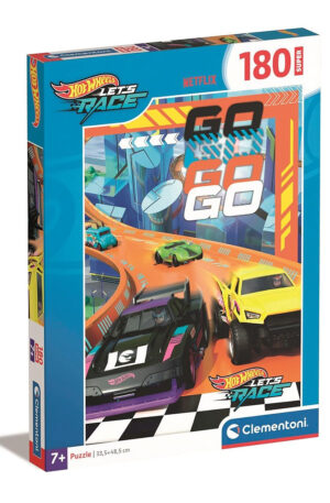 Hot Wheels Finish Line 180 db-os puzzle Clementoni