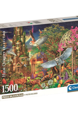 Fantázia kert Woodland 1500 db-os Compact puzzle Clementoni
