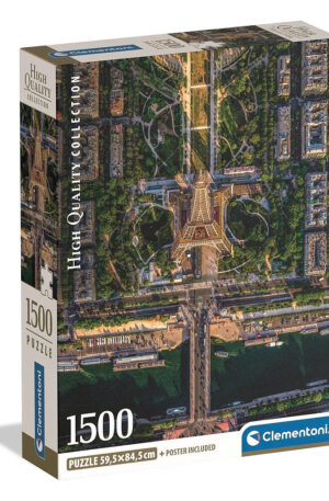 Párizs Flying Over 1500 db-os Compact puzzle Clementoni