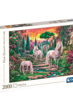 Unikornis Garden 2000 db-os puzzle Clementoni