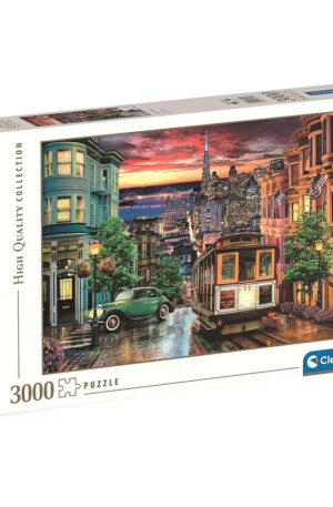 San Francisco Night 3000 db-os puzzle Clementoni