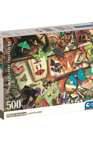 Pillangók Collector 500 db-os Compact puzzle Clementoni
