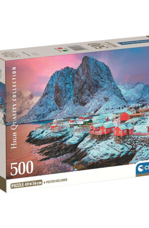 Norvégia Hamnøy 500 db-os Compact puzzle Clementoni