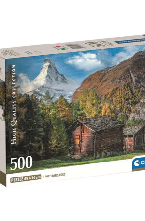 Hegyvidék Charming Matterhorn 500 db-os Compact puzzle Clementoni