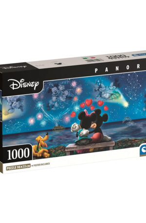 Disney Mickey, Minnie Romantic 1000 db-os panorama Compact puzzle Clementoni