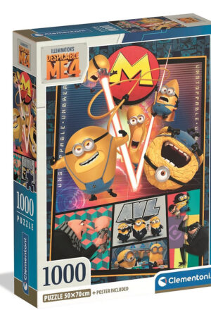 Minyonok Unleashed 1000 db-os Compact puzzle Clementoni