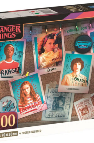 Stranger Things Polaroids 1000 db-os Compact puzzle Clementoni