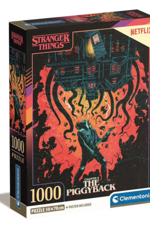 Stranger Things Piggyback 1000 db-os Compact puzzle Clementoni