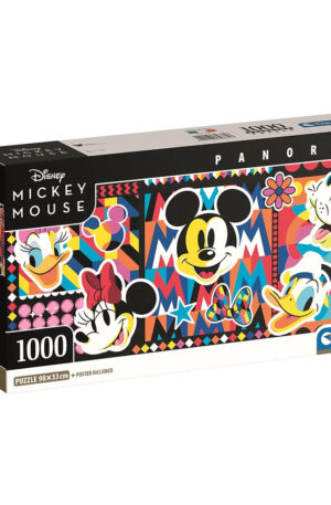 Disney Mickey Pop Art 1000 db-os panorama Compact puzzle Clementoni