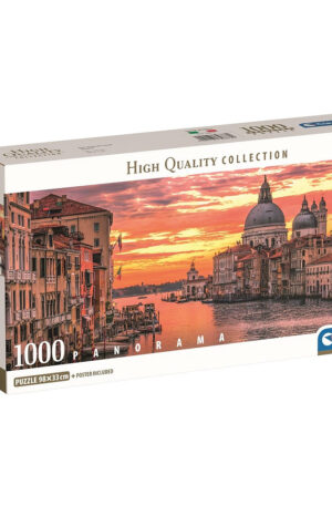 Olaszország Canal Grande 1000 db-os panorama Compact puzzle Clementoni