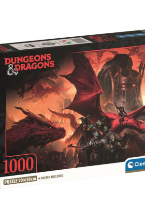 Dungeons & Dragons Riders of Flame 1000 db-os Compact puzzle Clementoni