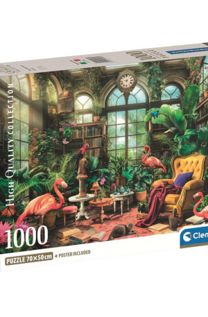 Üvegház Library 1000 db-os Compact puzzle Clementoni