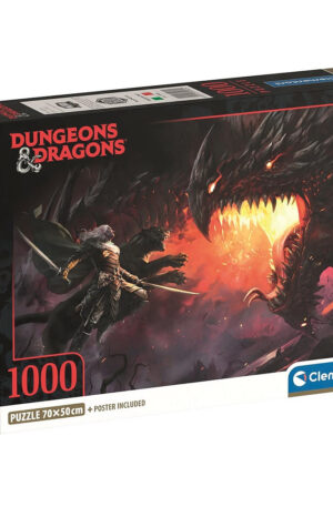 Dungeons & Dragons Dark Elf 1000 db-os Compact puzzle Clementoni
