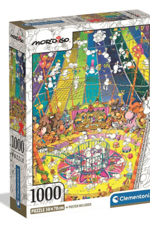 Színes Mordillo 1000 db-os Compact puzzle Clementoni
