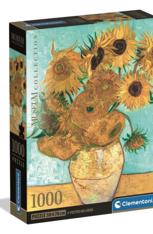 Művészet Sunflowers 1000 db-os Compact puzzle Clementoni