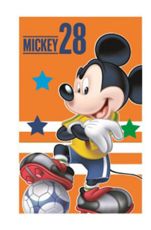 Disney Mickey Football Orange kéztörlő arctörlő, törölköző 35x65cm