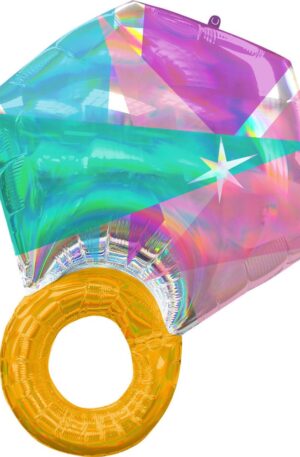 Esküvő Ring fólia lufi 68 cm