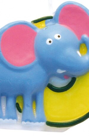 Szafari Elephant tortagyertya, számgyertya 0-ás