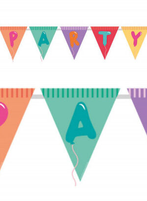 Peppa malac Confetti zászlófüzér 3,3 m