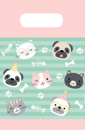 Háziállatok Hello Pets ajándéktasak, ajándékzacskó 8 db-os