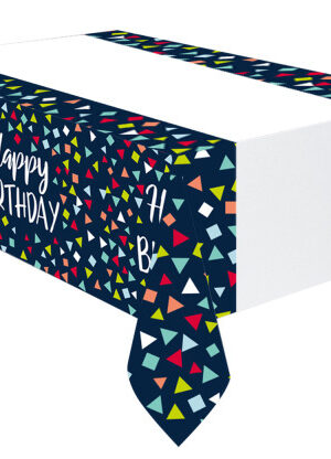 Happy Birthday Reason To Celebrate papír asztalterítő 120x180 cm
