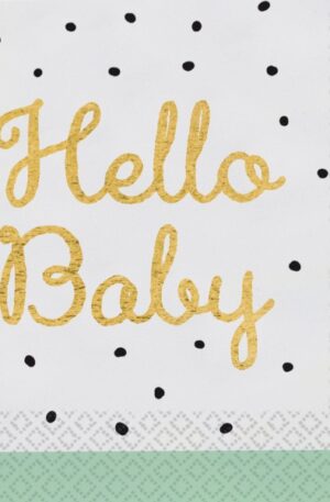 Hello Baby Gold szalvéta 16 db-os 33x33 cm