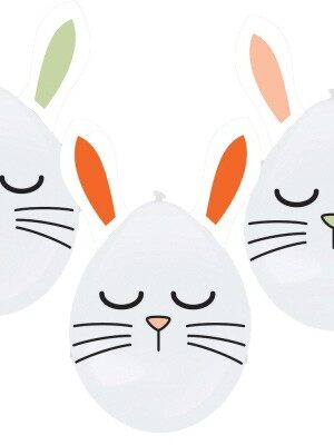 Húsvét Bunny léggömb 3 db-os szett 12 inch (30 cm)