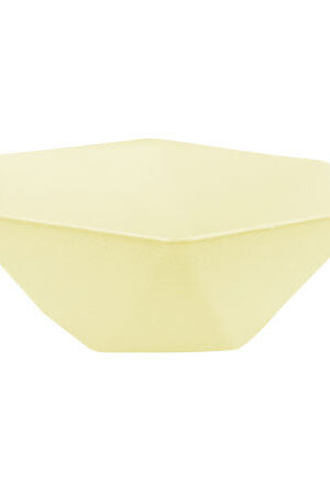 Sárga Vert Decor hatszögletű mélytányér 6 db-os 15,8 cm