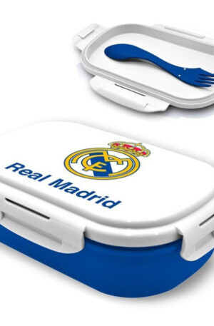 Real Madrid Emblem szendvicsdoboz + evőeszköz szett