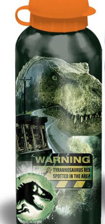 Jurassic World Warning alumínium kulacs ivókupakkal 500 ml