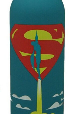 Superman Launch puha tapintású műanyag kulacs csavaros kupakkal 700 ml