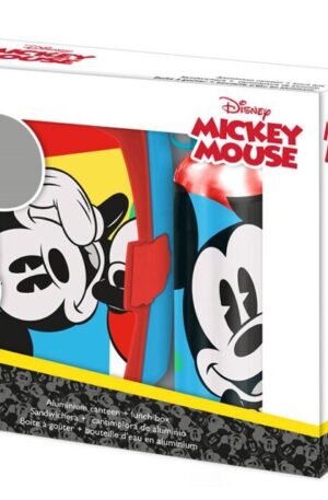 Disney Mickey Summer szendvicsdoboz + alumínium kulacs szett