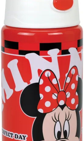 Disney Minnie Bloom alumínium szívószálas kulacs akasztóval 500 ml